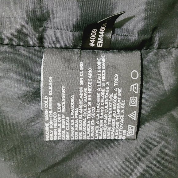 Nine west black trench coat long size L - Picture 9 of 9